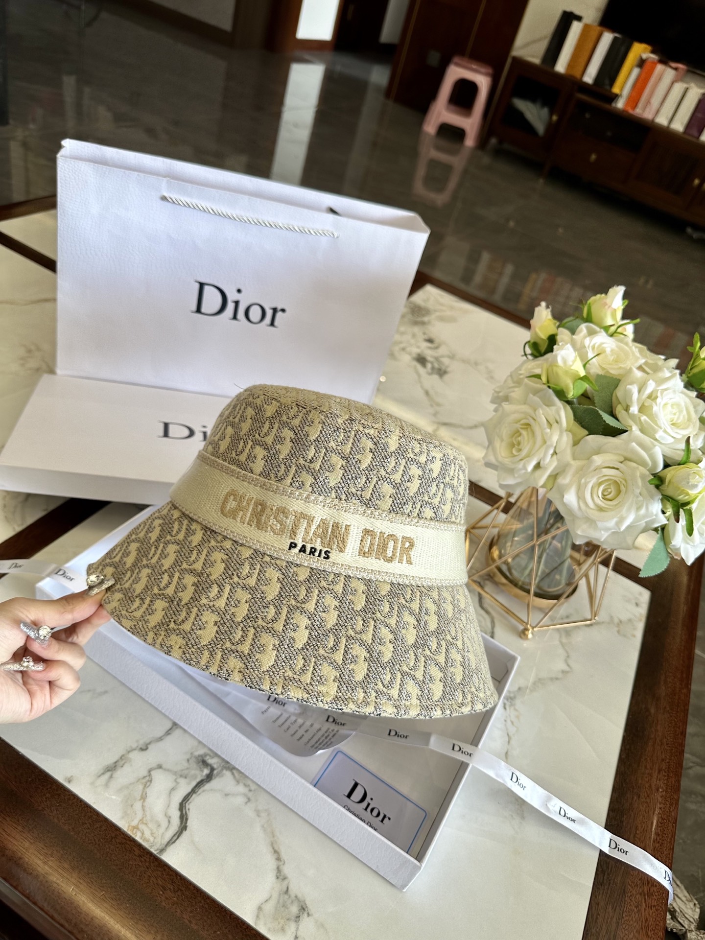 dior hat model 38